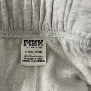 Pink brand athletic shorts.